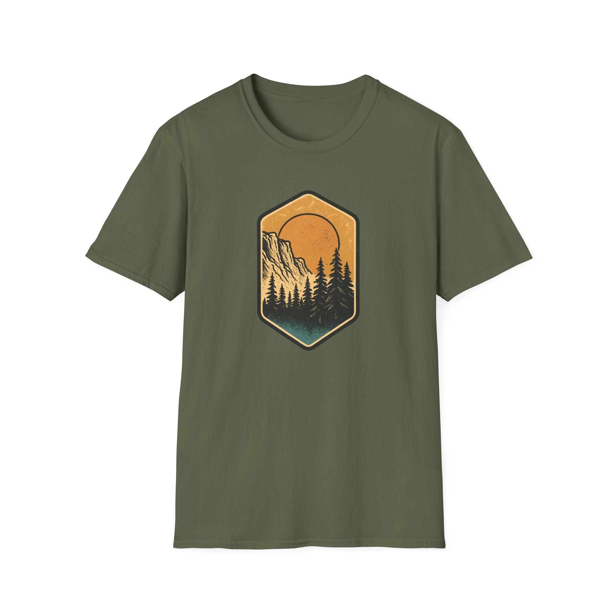 Sunset Mountain Forest T-Shirt