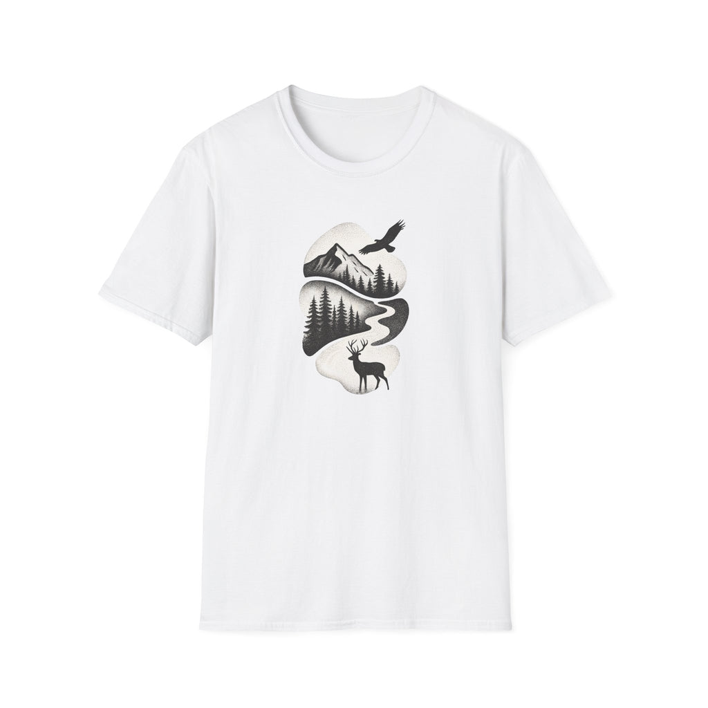 Deer in Mountain Landscape T-Shirt