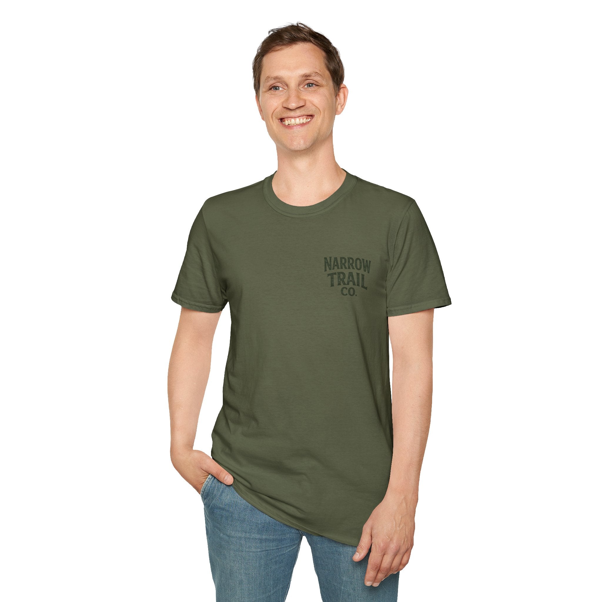 Narrow Trail Co. Graphic T-Shirt — Rugged & Redeemed Outdoor Tee