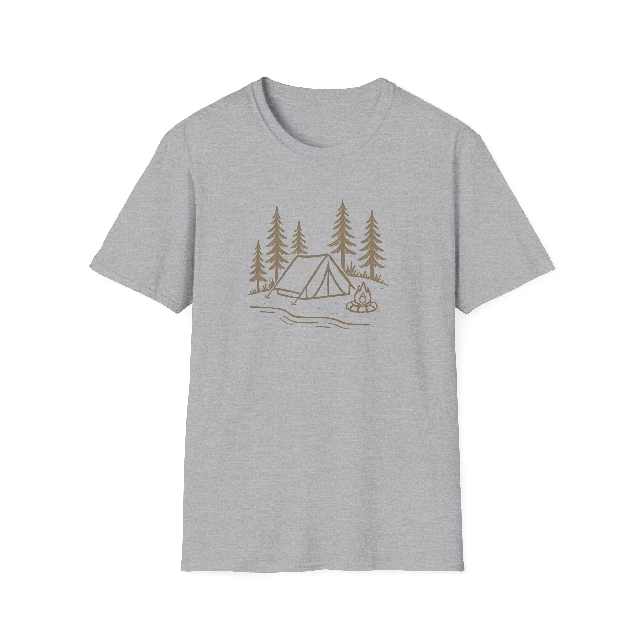 Camping Tent and Campfire T-Shirt