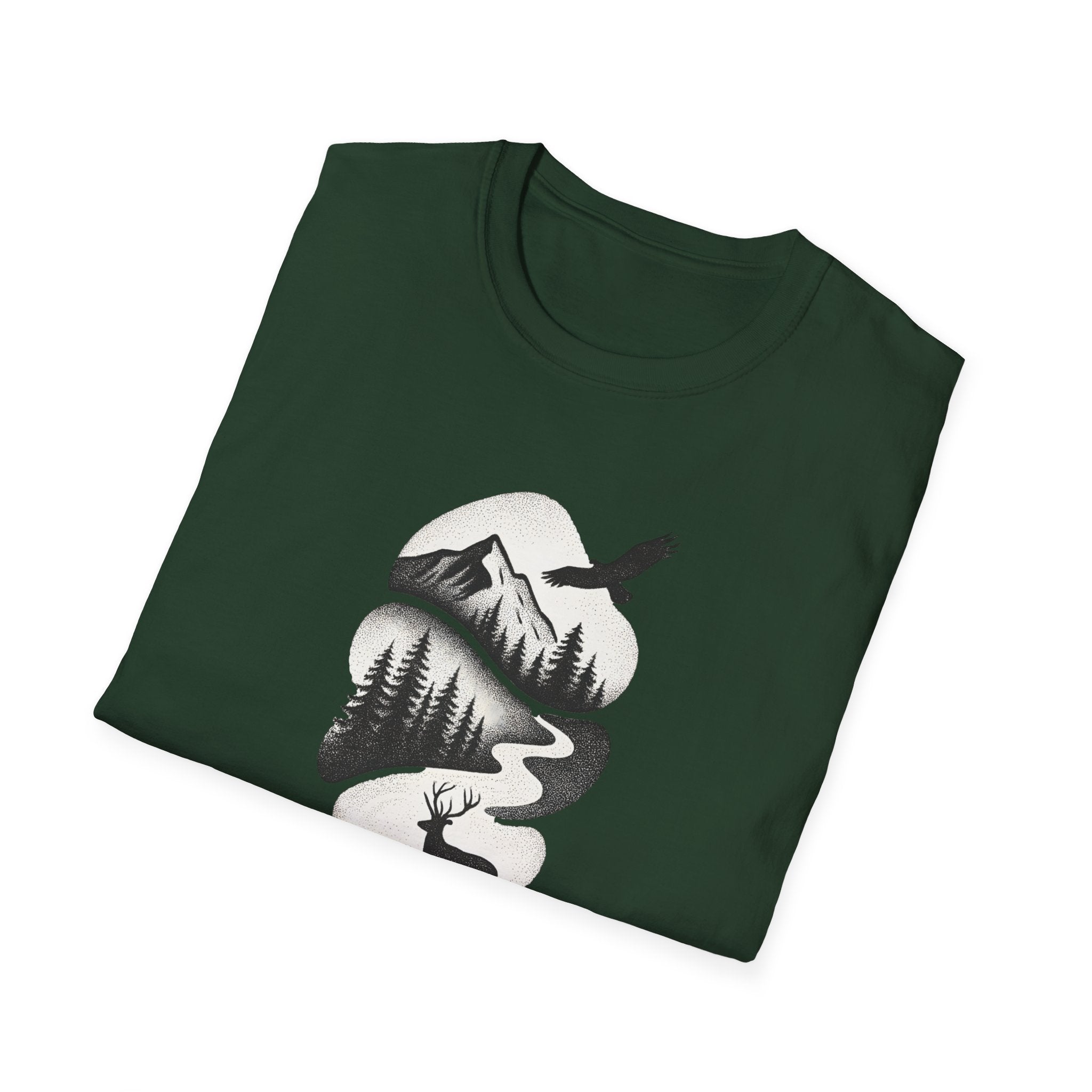Deer in Mountain Landscape T-Shirt