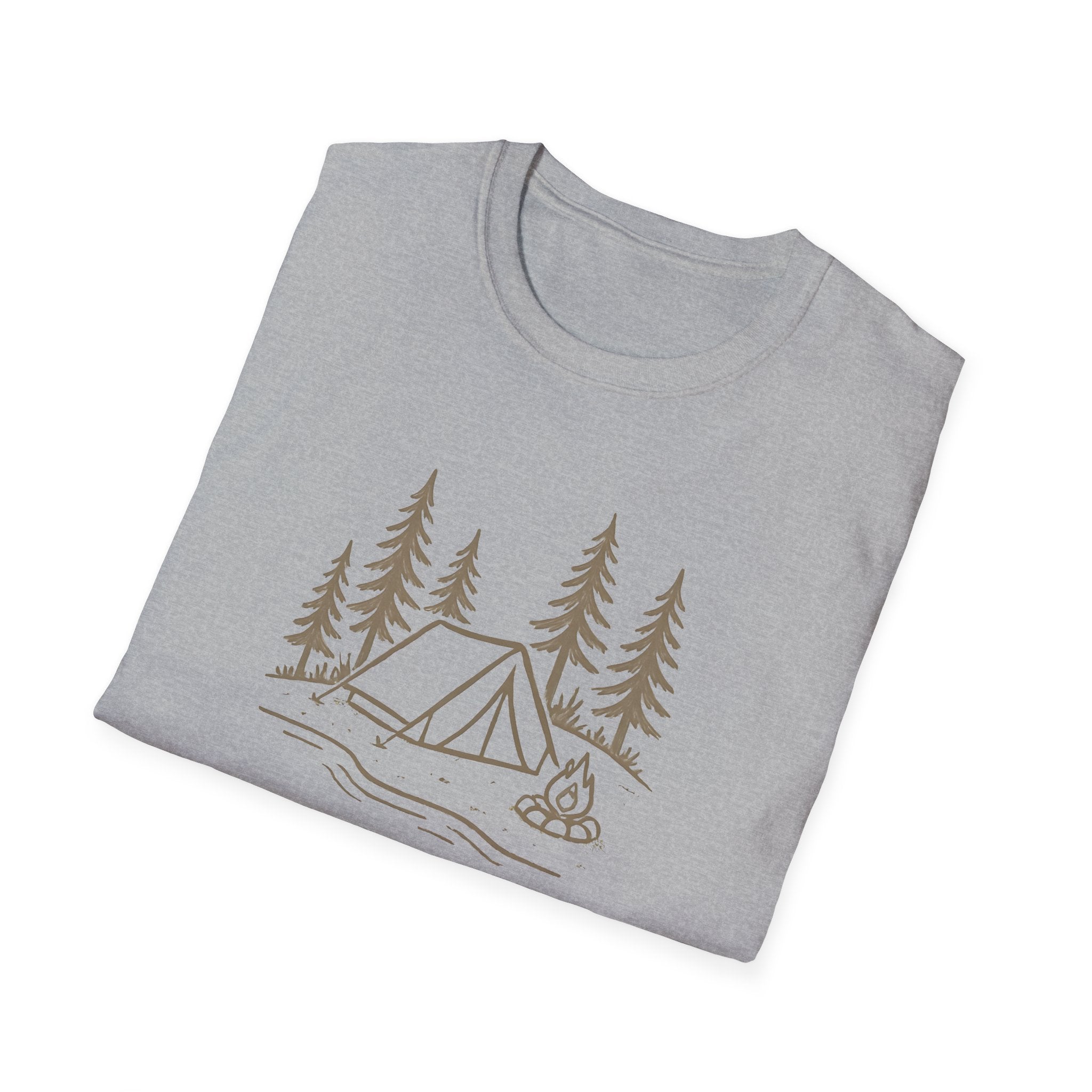 Camping Tent and Campfire T-Shirt