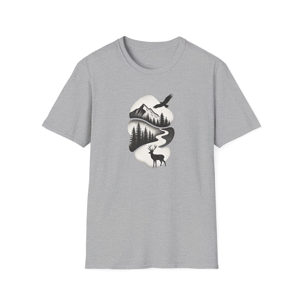Deer in Mountain Landscape T-Shirt